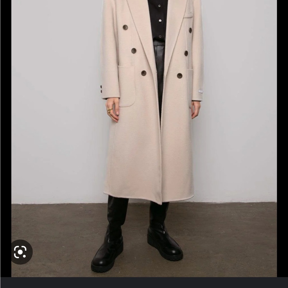 The Frankie Shop Flynn Oversized Long Wool Coat